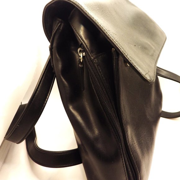 Vintage Nine West Black Leather Backpack/ Handbag main image 3